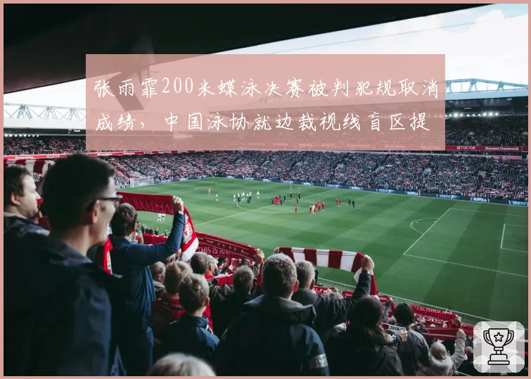 张雨霏200米蝶泳决赛被判犯规取消成绩，中国泳协就边裁视线盲区提出申诉
