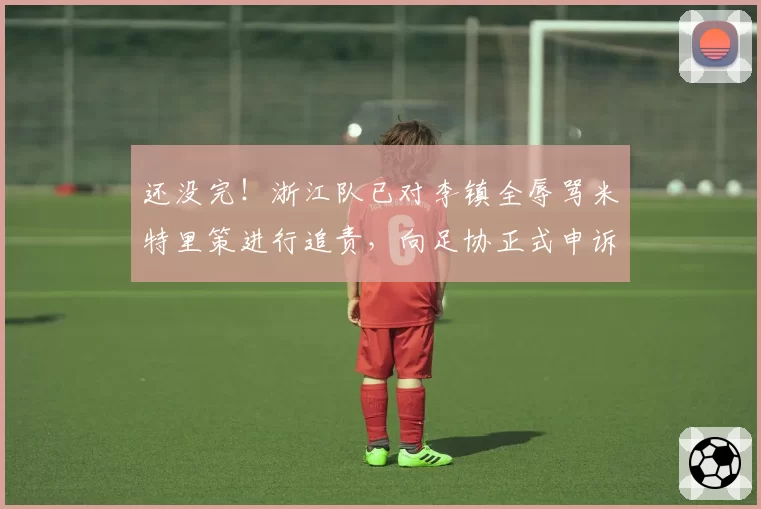 还没完!浙江队已对李镇全辱骂米特里策进行追责,向足协正式申诉